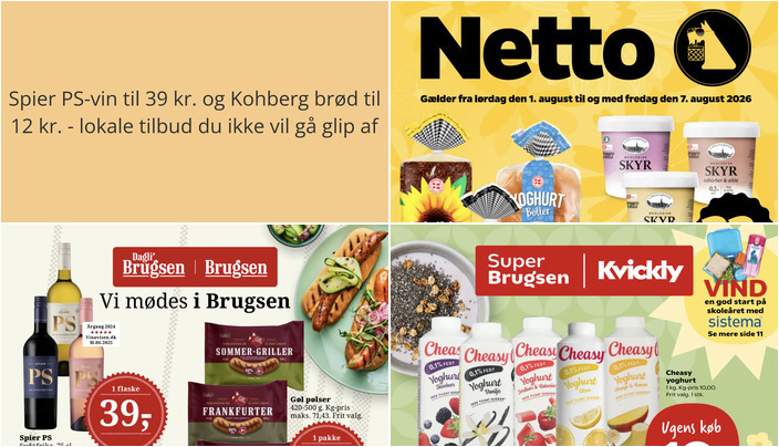 Spier PS-vin til 39 kr. og Kohberg brød til 12 kr. - lokale tilbud du ikke vil gå glip af