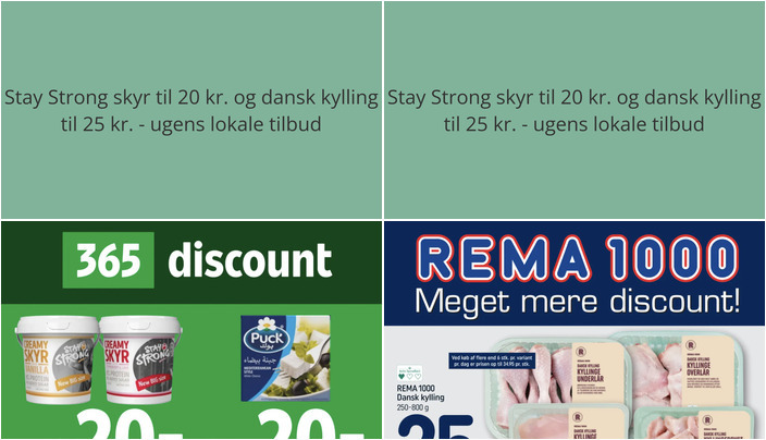 Stay Strong skyr til 20 kr. og dansk kylling til 25 kr. - ugens lokale tilbud