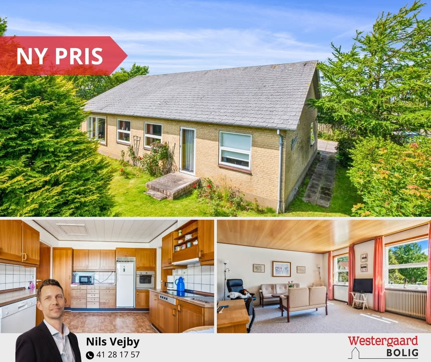 Ny pris på velbygget villa i Vrensted fra WESTERGAARD BOLIG