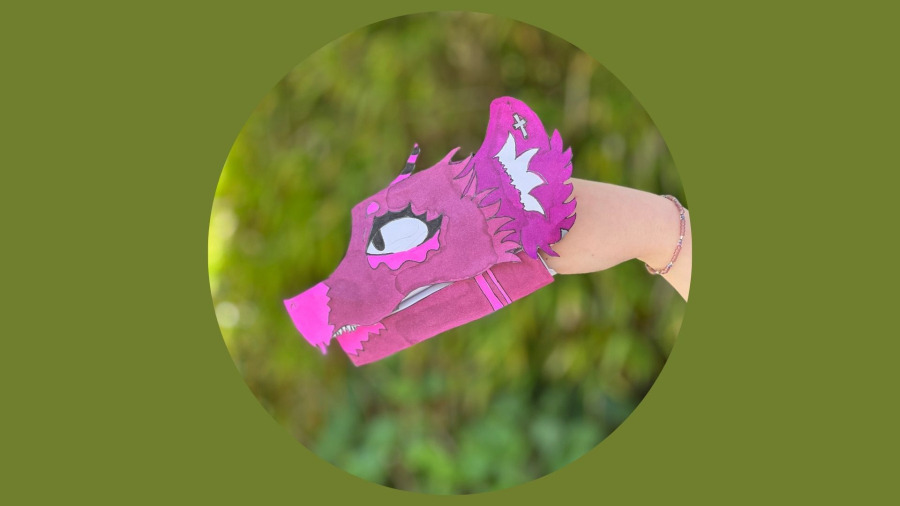 Lær at lave papirdrager med YouTuber Agnes på Brøndbyvester Bibliotek