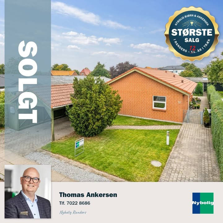 Nybolig Bjørn & Ankersen sælger endnu en bolig i Randers NV