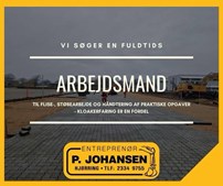 Entreprenør P. Johansen ApS søger fuldtids arbejdsmand til alsidige opgaver i Nordjylland
