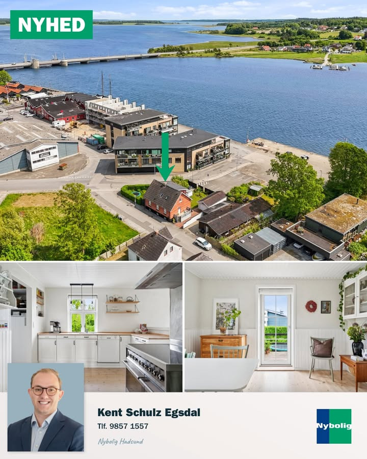 Nybolig Hadsund fremviser charmerende villa med fjordudsigt på Strandvej 1