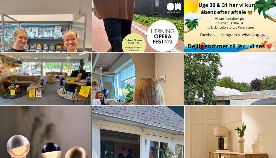 Nyt fra Kumo Outlet, Florist Pernille DB, Operaen i Midten og 6 andre