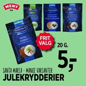 Meny Als lokker med julekrydderier til kun 5 kr.