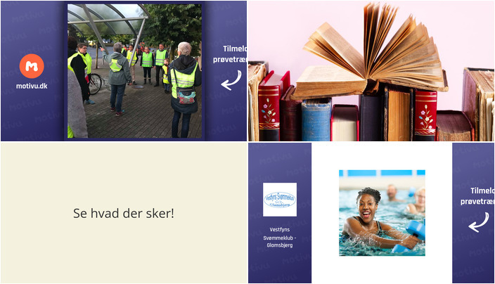 Udforsk motion, læsning og vandaerobic i Glamsbjerg i den kommende uge