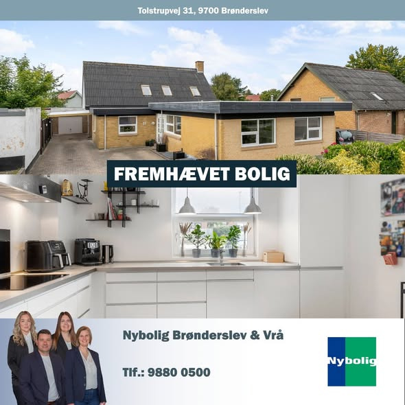 Nybolig Brønderslev & Vrå præsenterer rummelig bolig med mulighed for liberalt erhverv