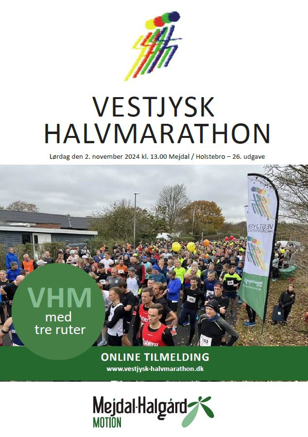 26. udgave af Vestjysk Halvmarathon lørdag d. 2. november