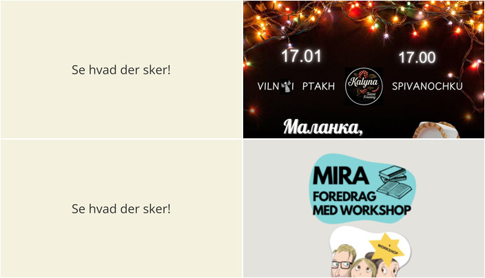 Oplev Vejen i weekenden: Ukrainske traditioner og tegneserie-workshop