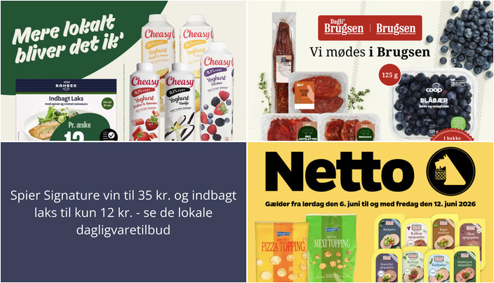 Spier Signature vin til 35 kr. og indbagt laks til kun 12 kr. - se de lokale dagligvaretilbud