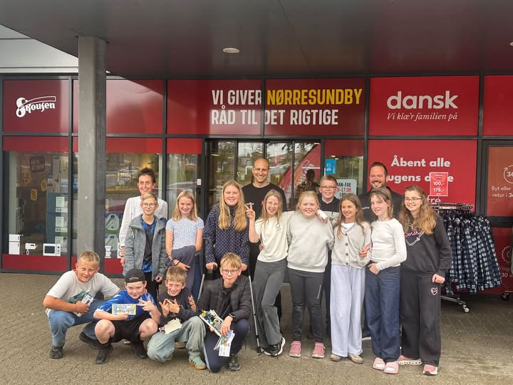 Skousen Nørresundby Hvidevarer får besøg af 5. klasse fra Tylstrup Skole