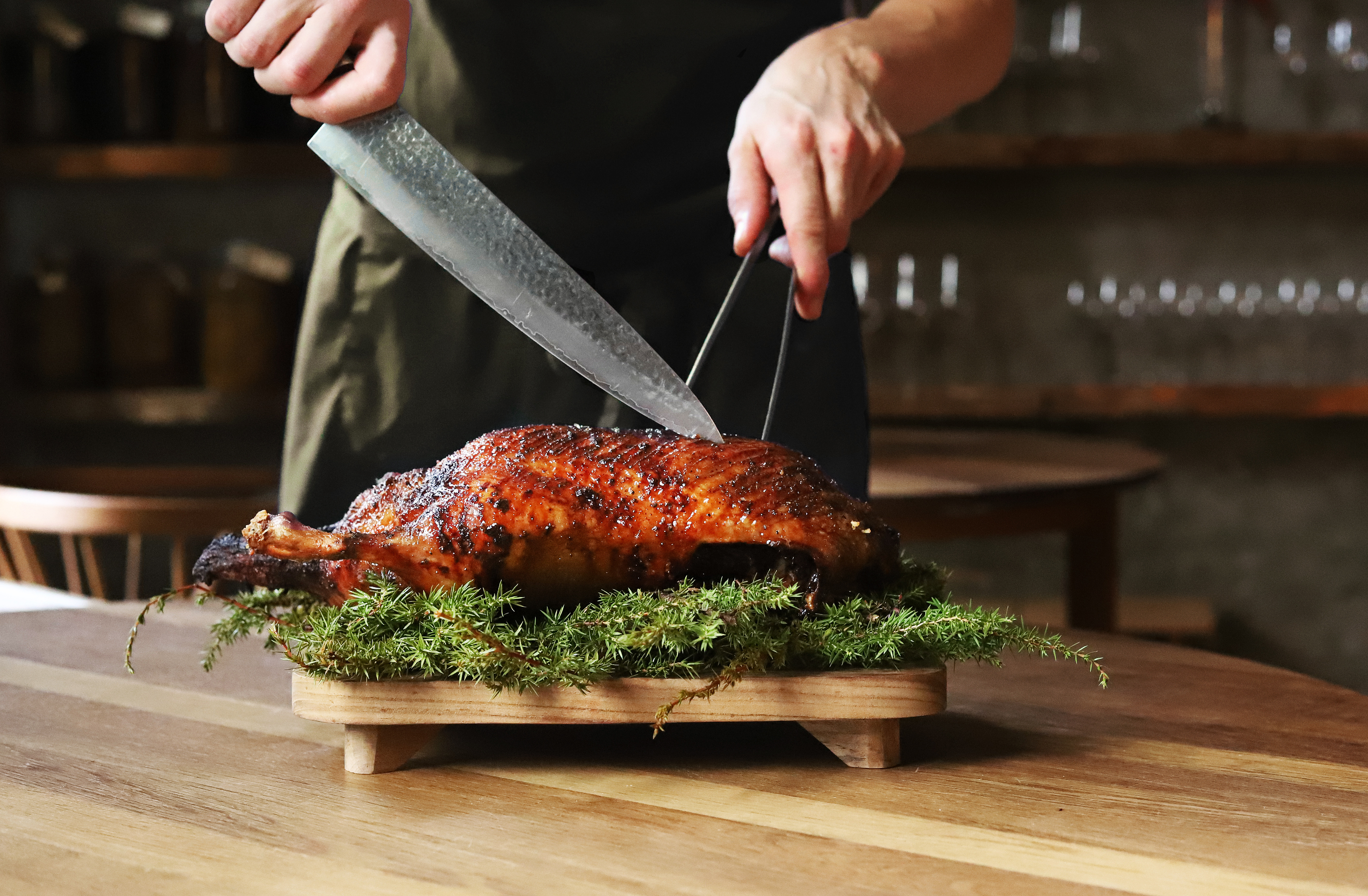 Traditionel Mortensaften på Restaurant Domestic