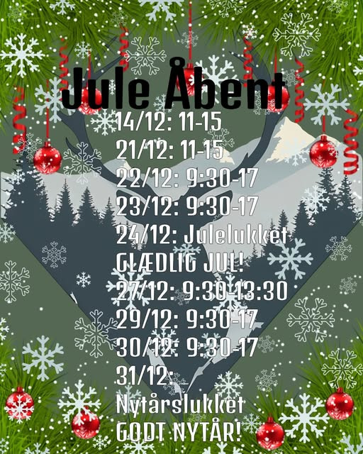 THY OUTDOOR annoncerer ændrede åbningstider i julen for at hjælpe med gaveindkøb