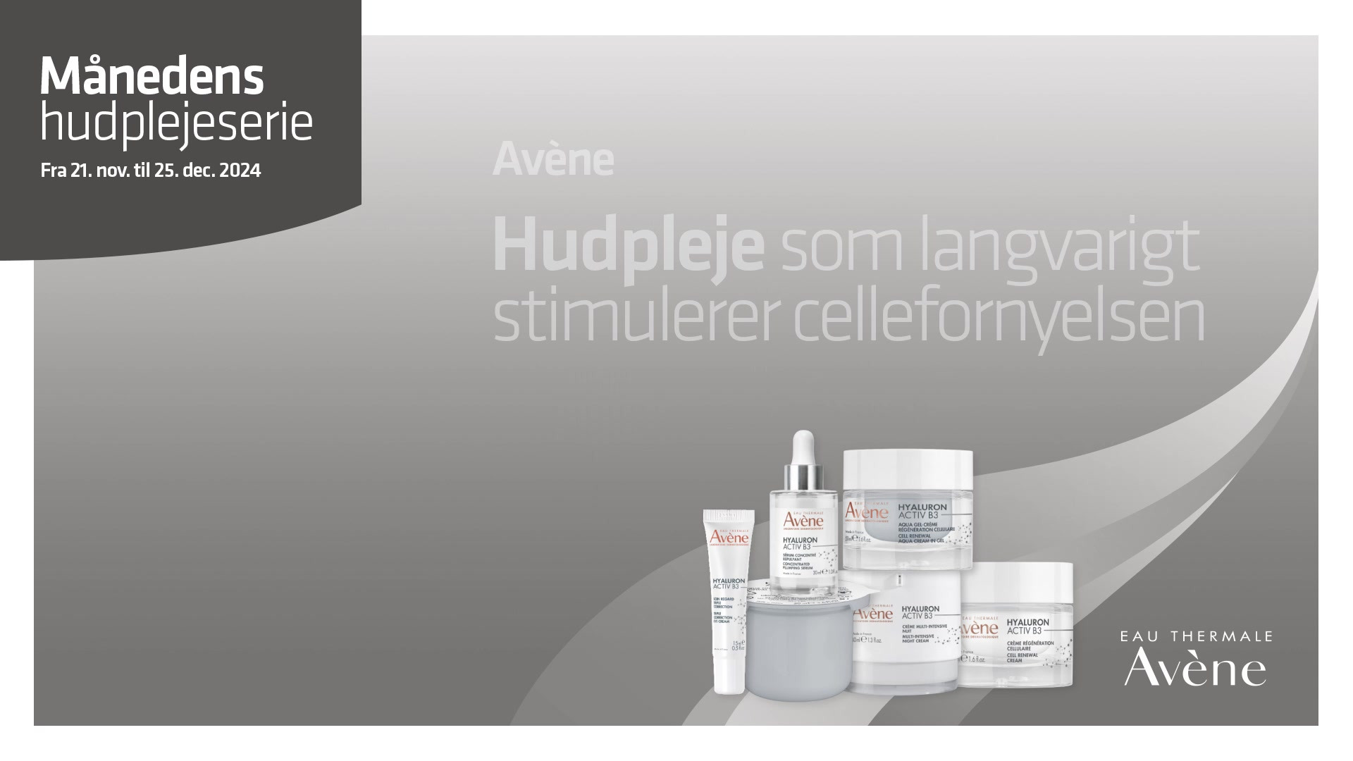 Vejle Løve Apotek fremhæver månedens hudplejeserie med hyaluronsyre fra Avéne