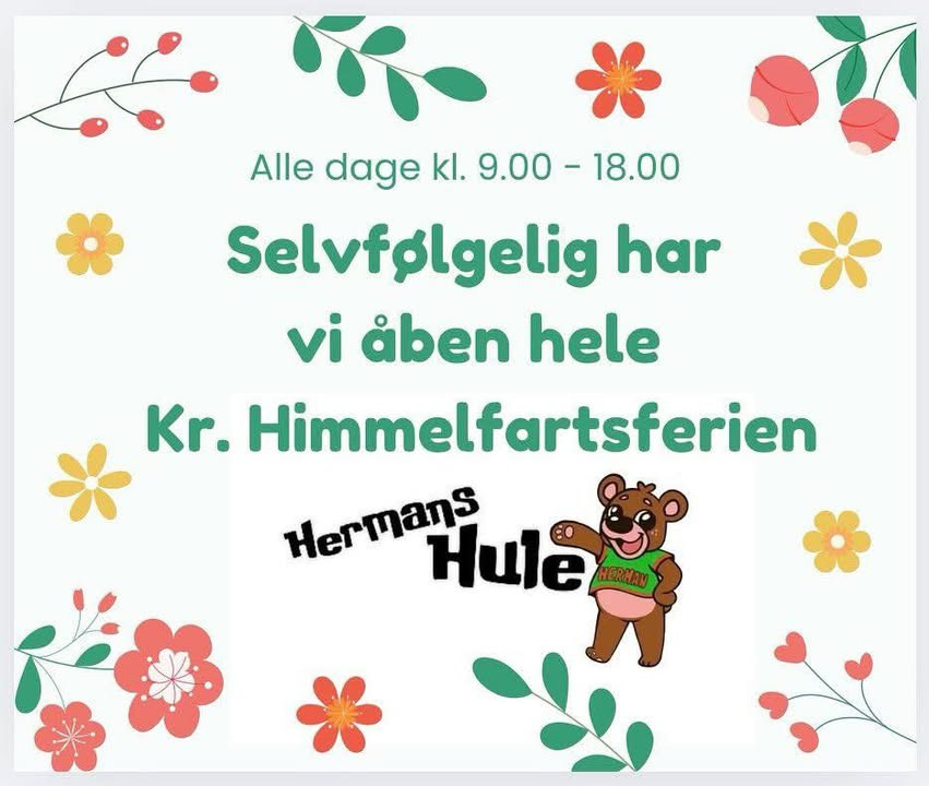 Hermans Hule Thisted klar til Kr. Himmelfartsferie med åbent alle dage
