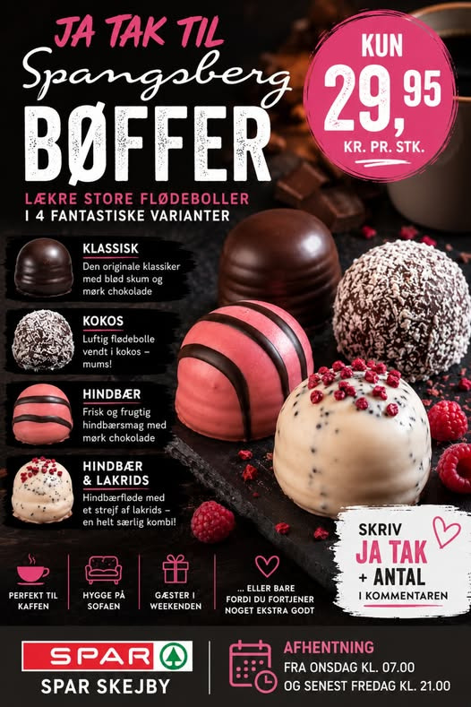 SPAR Skejby har fået Spangsberg Bøffer hjem til 29,95 kr.
