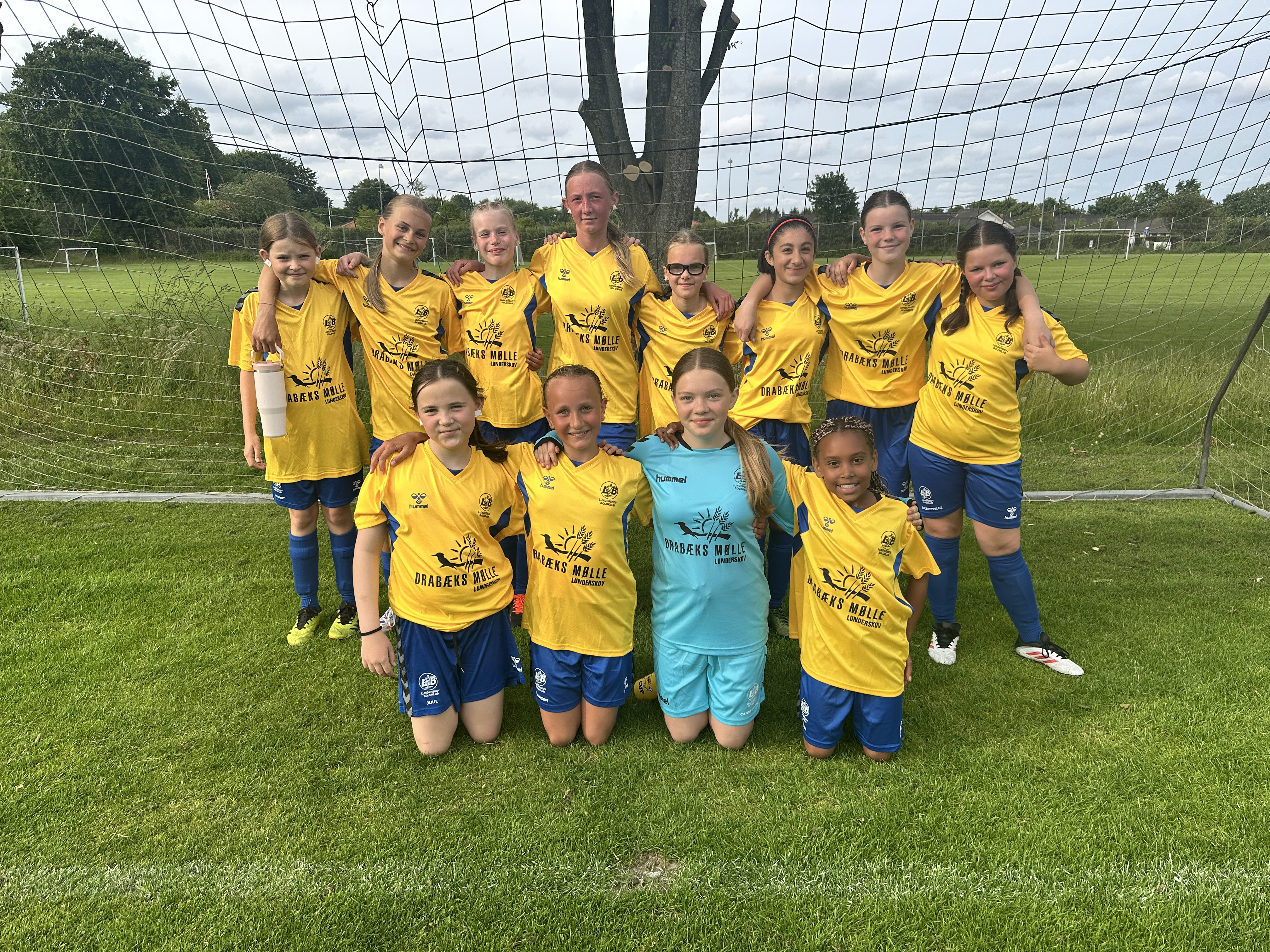 Lunderskov B U12 Piger kæmper sig til uafgjort mod større modstandere