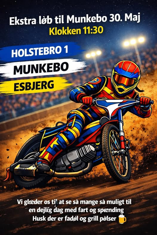 Munkebo Speedway Club annoncerer ekstra løb den 30/5