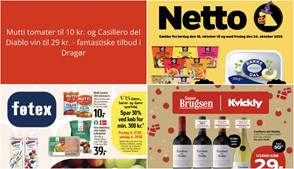 Mutti tomater til 10 kr. og Casillero del Diablo vin til 29 kr. - fantastiske tilbud i Dragør