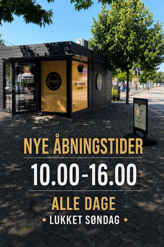 Simply Delicious har nye åbningstider fra 1. september