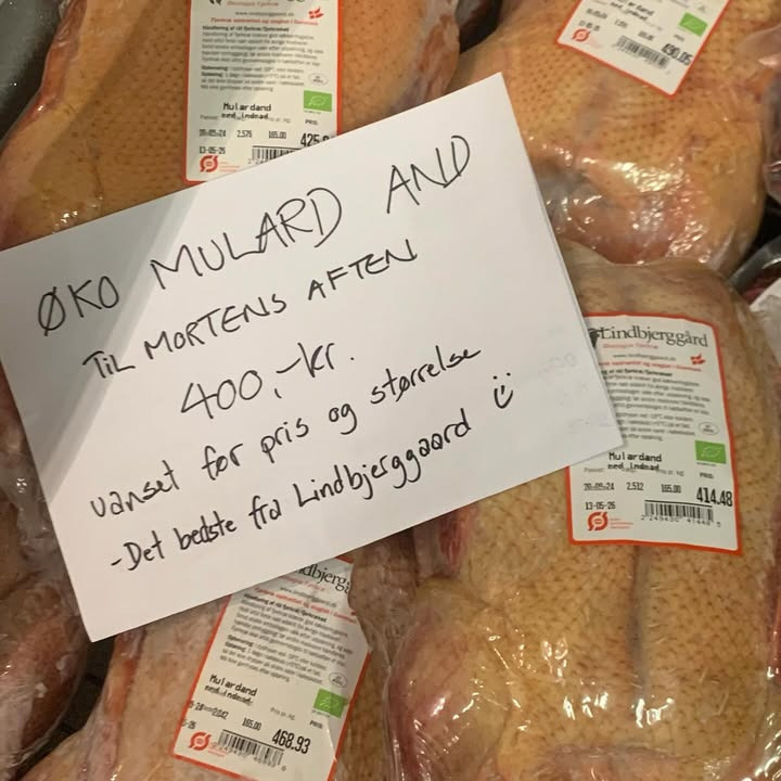 Fru Hansens Butik & Café tilbyder økologiske ænder til Mortens aften