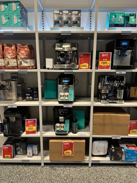 Skousen Nørresundby Hvidevarer tilbyder espressomaskiner fra 1.999 kr.