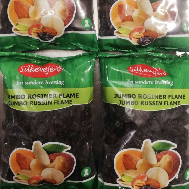 Meny Hjerting tilbyder rosiner til ja tak pris på 16 kr