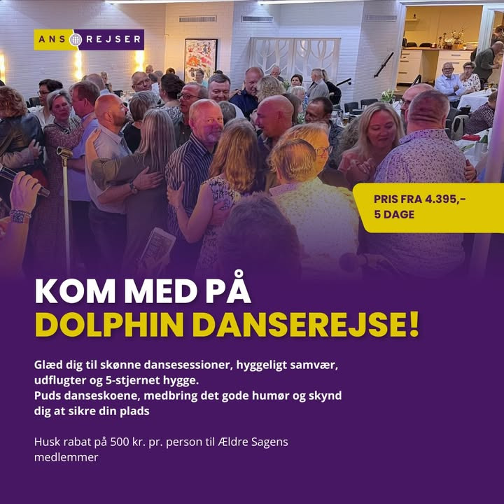 Ans Rejser A/S inviterer til danseophold på Dolphin Hotel Herning i marts 2025