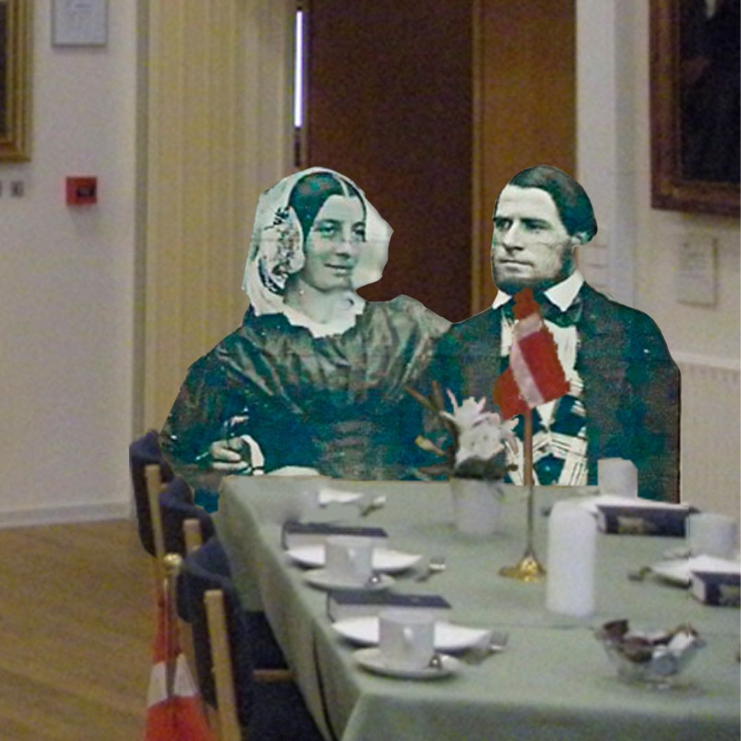 Fællesspisning og foredrag om kaptajnsfruers liv i 1800-tallet