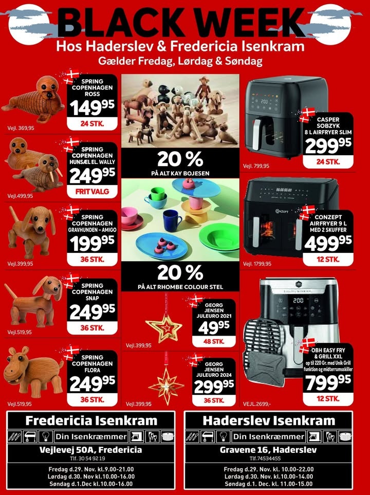Fredericia Isenkram afslører vilde Black Week tilbud i weekenden