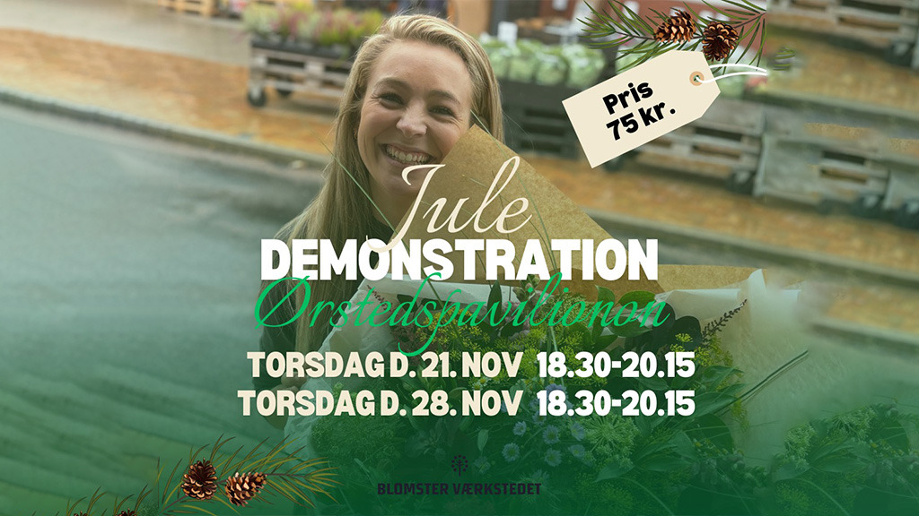 Juleinspiration i Ørstedspavillonen: Oplev årets trends med Blomsterværkstedet