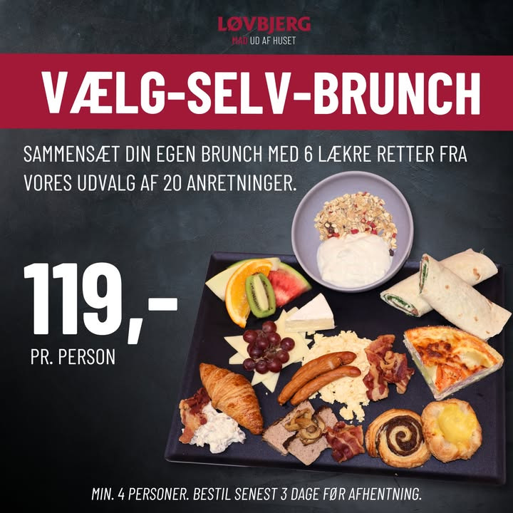 Løvbjerg Frederikshavn tilbyder vælg-selv-brunch med 20 delikatesser