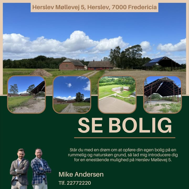 Ejendomsm&#xE6;gler Mike Andersen tilbyder enest&#xE5;ende byggegrund i natursk&#xF8;nt omr&#xE5;de i Fredericia