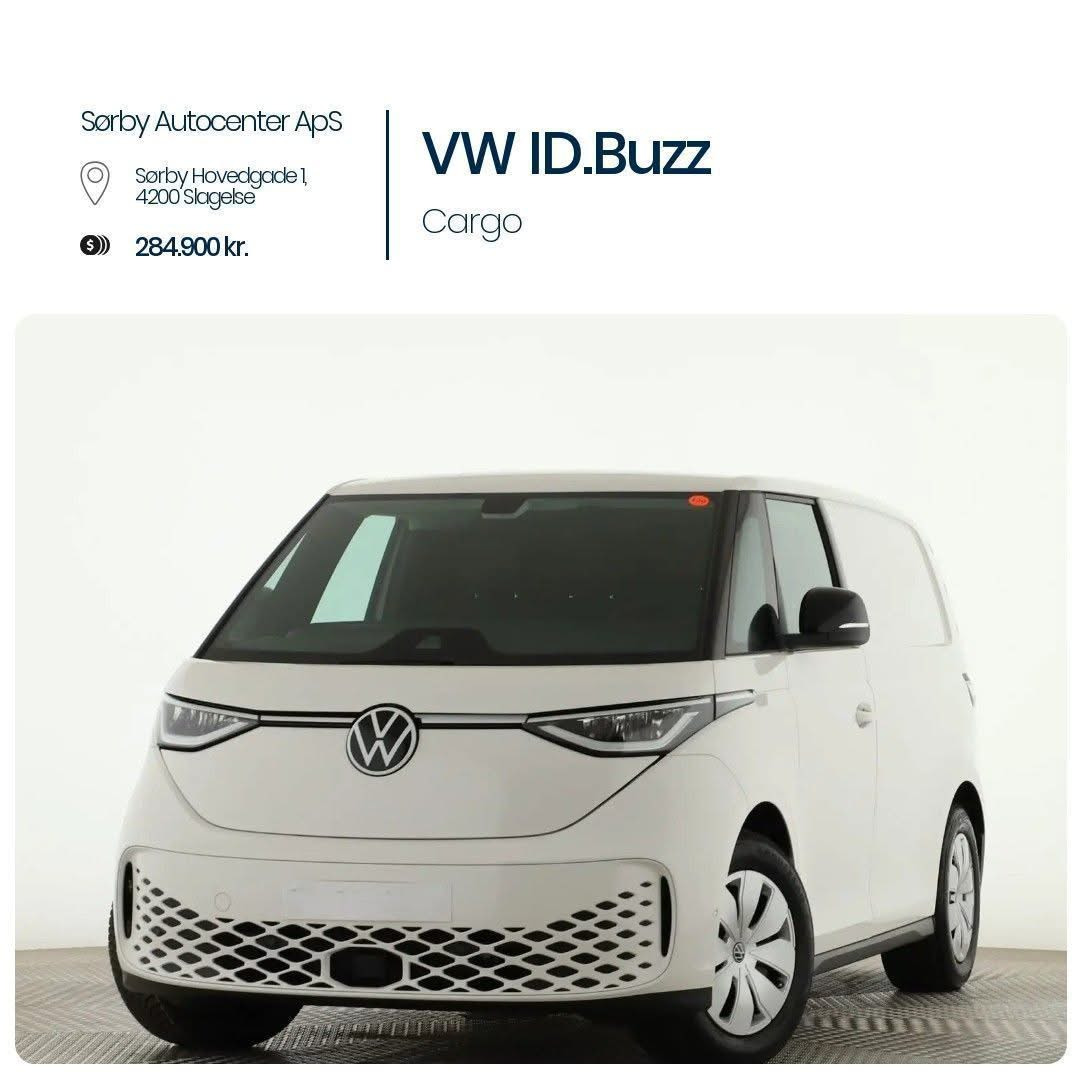 VW ID.Buzz Cargo 2023 el-varevogn hos Sørby Autocenter: Den miljøvenlige arbejdspartner til din virksomhed