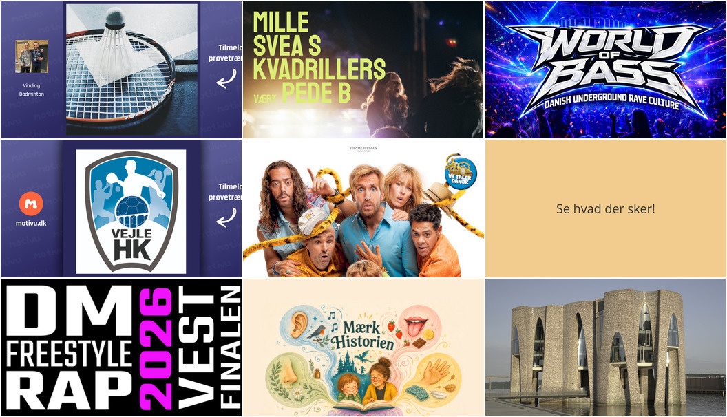 Oplev Vejle: Sport, musik, kunst og meget mere denne weekend