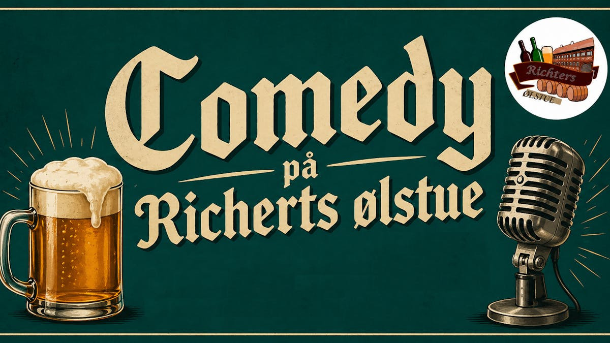 Stand-up comedy på Richters Ølstue: Grin og øl i Køge