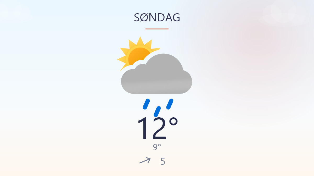 Blød og blæsende start på dagen