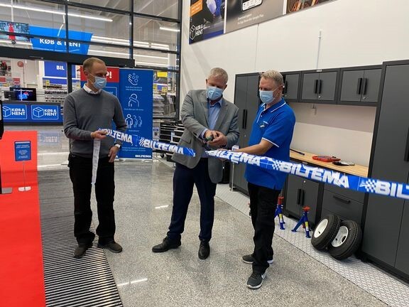 Stor lokal opbakning til åbningen af Biltema i Hjørring