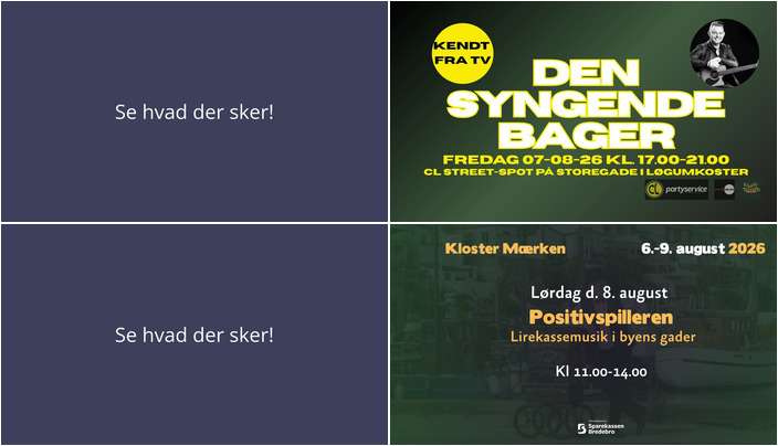 Gadefest og kulturhistoriske toner i Løgumkloster denne weekend