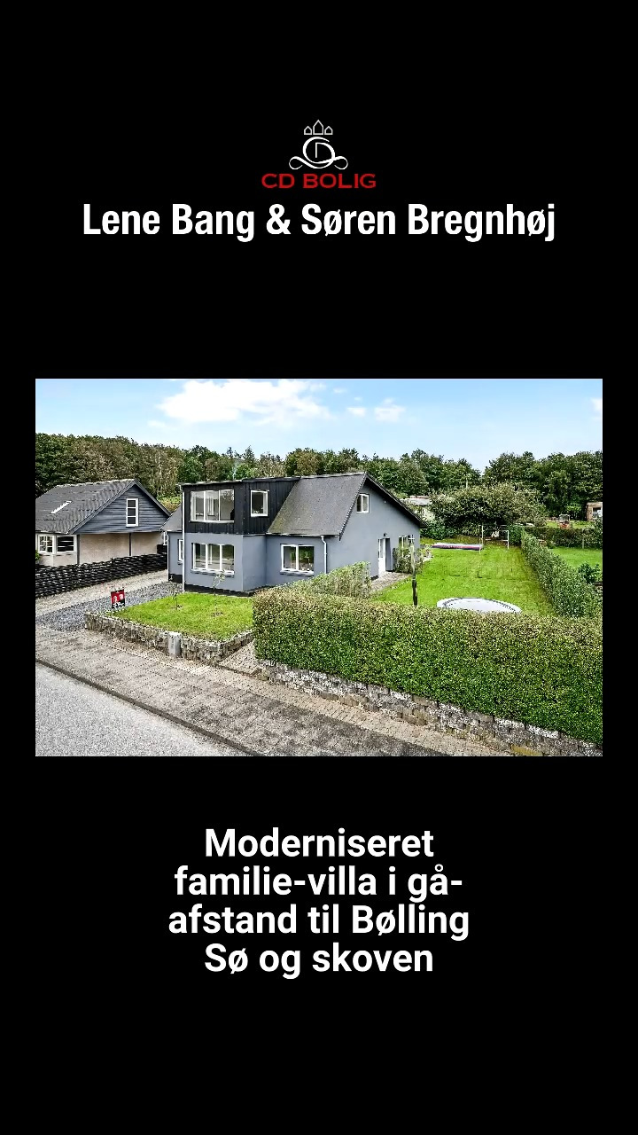 Totalmoderniseret familie villa i naturskønne omgivelser fra CD Bolig - Lene Bang & Søren Bregnhøj