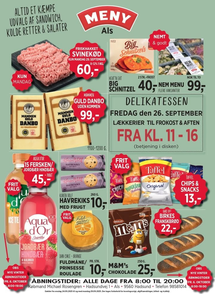 Meny Als annoncerer ugens lokale tilbudspriser