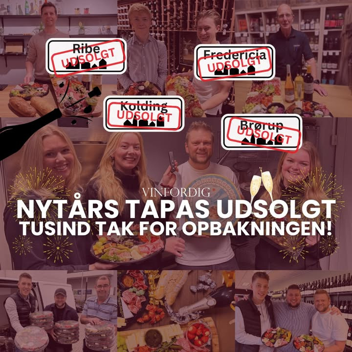 Fredericia Vinhandel melder totalt udsolgt af tapas for resten af året 