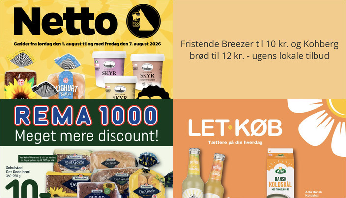 Fristende Breezer til 10 kr. og Kohberg brød til 12 kr. - ugens lokale tilbud