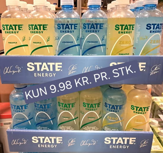 Spar Valsgård tilbyder State Energy til ja-tak-pris på 9,98 kr. stykket