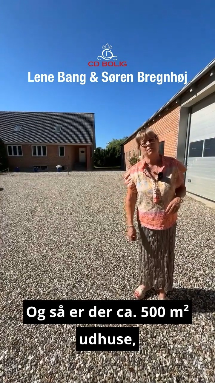 Flot landejendom med uanede muligheder til salg hos CD Bolig - Lene Bang & Søren Bregnhøj