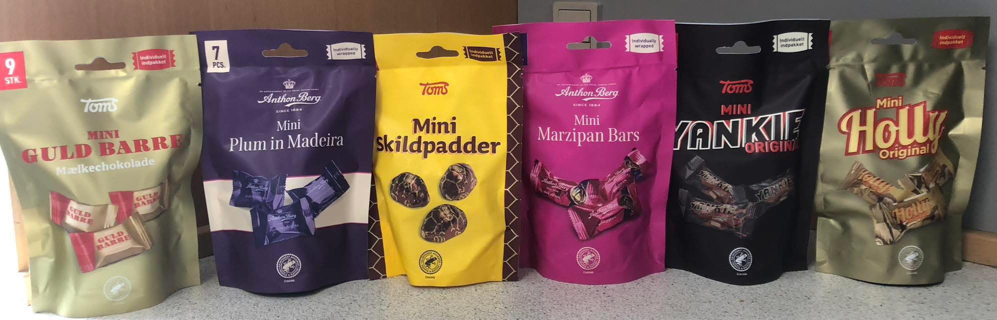 Min Købmand Øster Bjerregrav tilbyder Toms mini poser til fantasipris