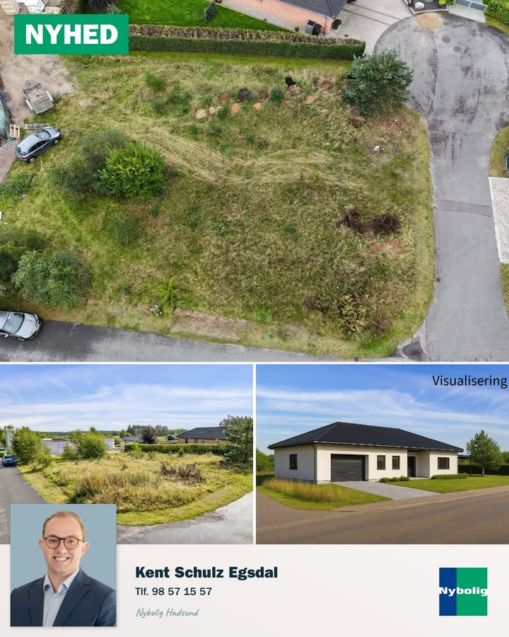 Nybolig Hadsund tilbyder byggegrund til drømmehjem på attraktiv beliggenhed