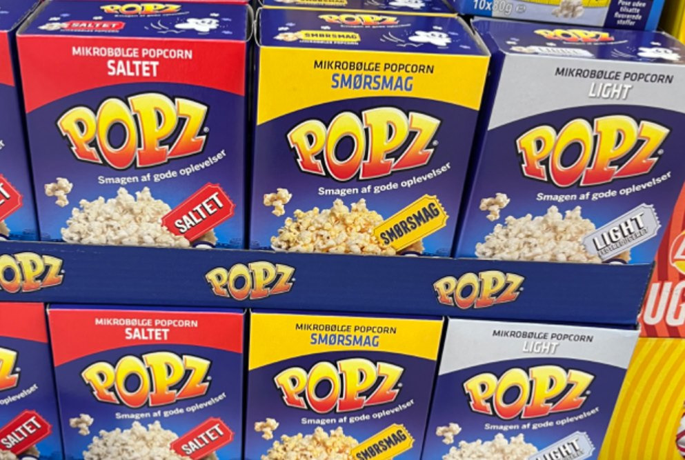 Meny Hobro tilbyder Popz popcorn til skarp pris