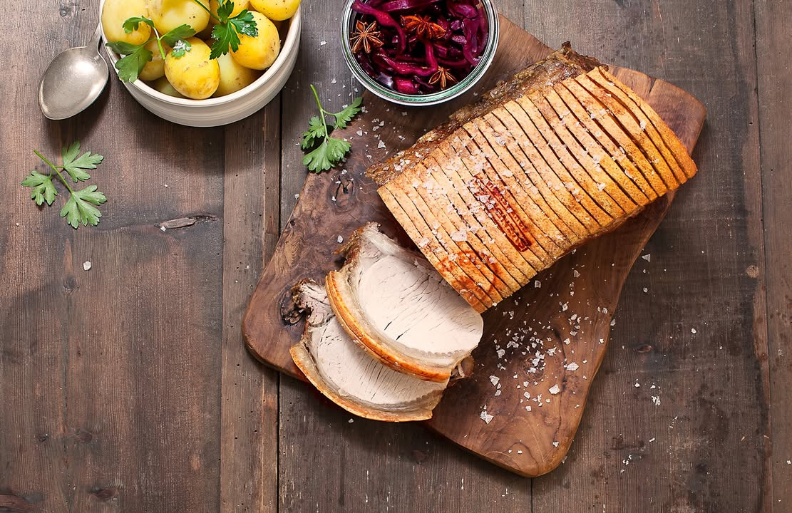 Frederiksberg Kødforsyning tilbyder dagens ret torsdag: Svinekam med bacon