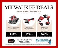Gode tilbud på Milwaukee-værktøj hos HH Trælast & Byggecenter A/S i uge 35